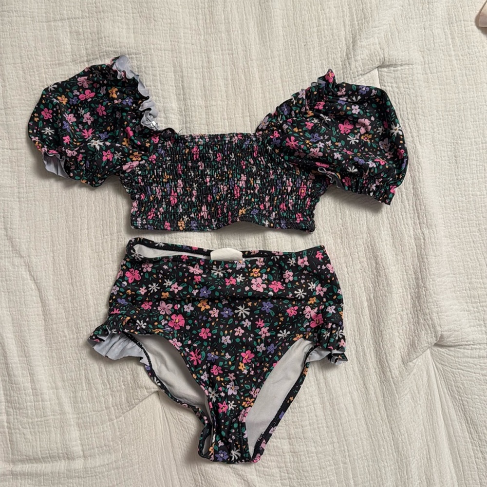 Girls floral swimsuit